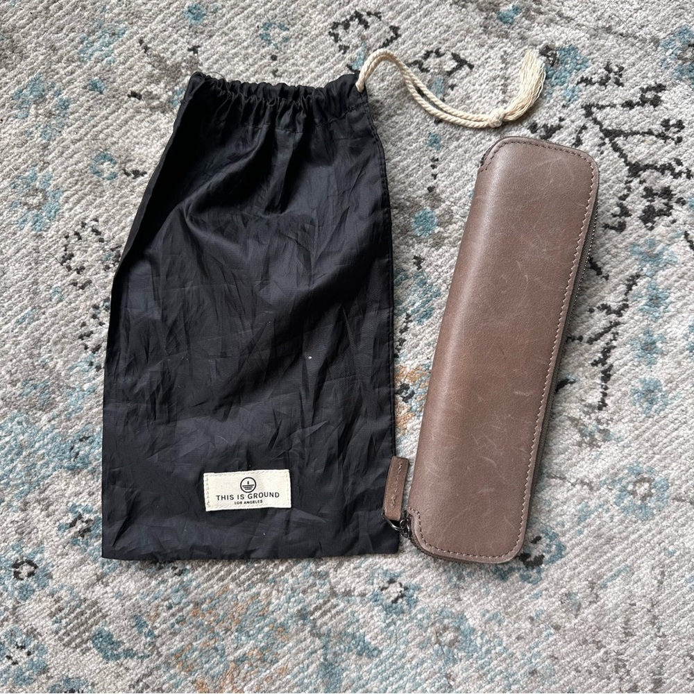 This Is Ground Leather Pencil & Pen Case